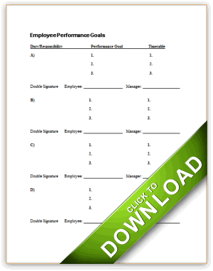 Performance Goals Summary